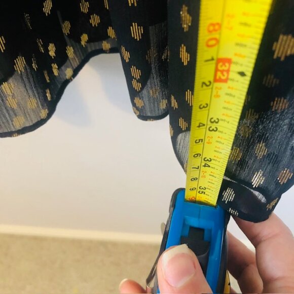 Sparkly Metallic Holiday H&M Mini Foil Metallic Printed Dress Size 6 - Picture 7 of 7